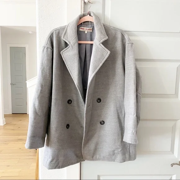 New Free People Hannah Double Breasted Blazer Jacket - Picture 3 of 6